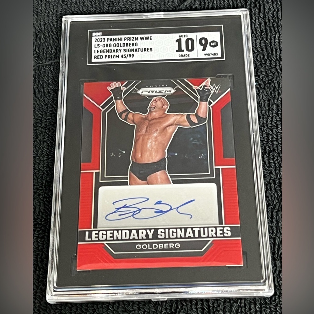 2023 WWE - Select - Auto - Legendary Signatures Red /99 Goldberg LS-GBG SGC 9